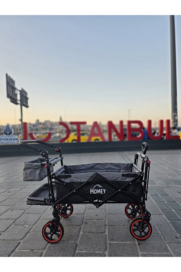 Homey Çift Yönlü Çok Fonksiyonlu Katlanabilir Çocuk, Taşıma ve Bebek Arabası görsel 3