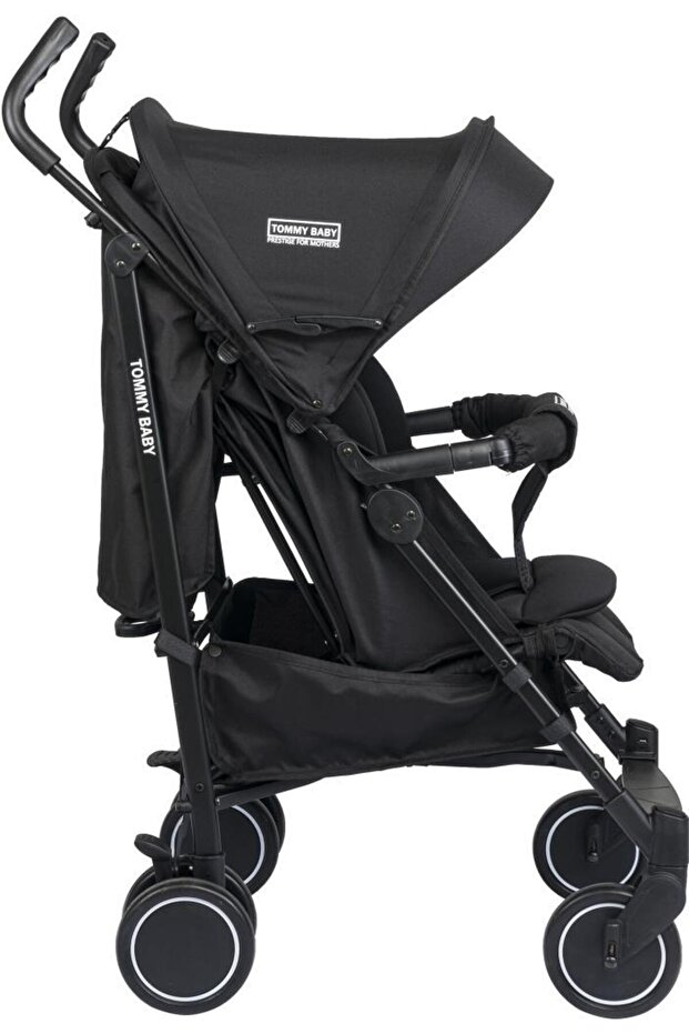 Tommybaby Luppo Black Tam Yatar Baston Bebek Arabası Puset görsel 3