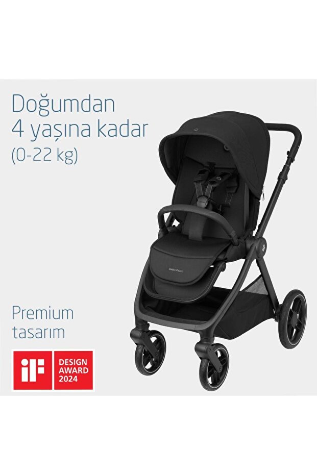 Maxi-Cosi Oxford Çift Yönlü Seyahat Sistem Olabilen Bebek Arabası Twillic Black görsel 4