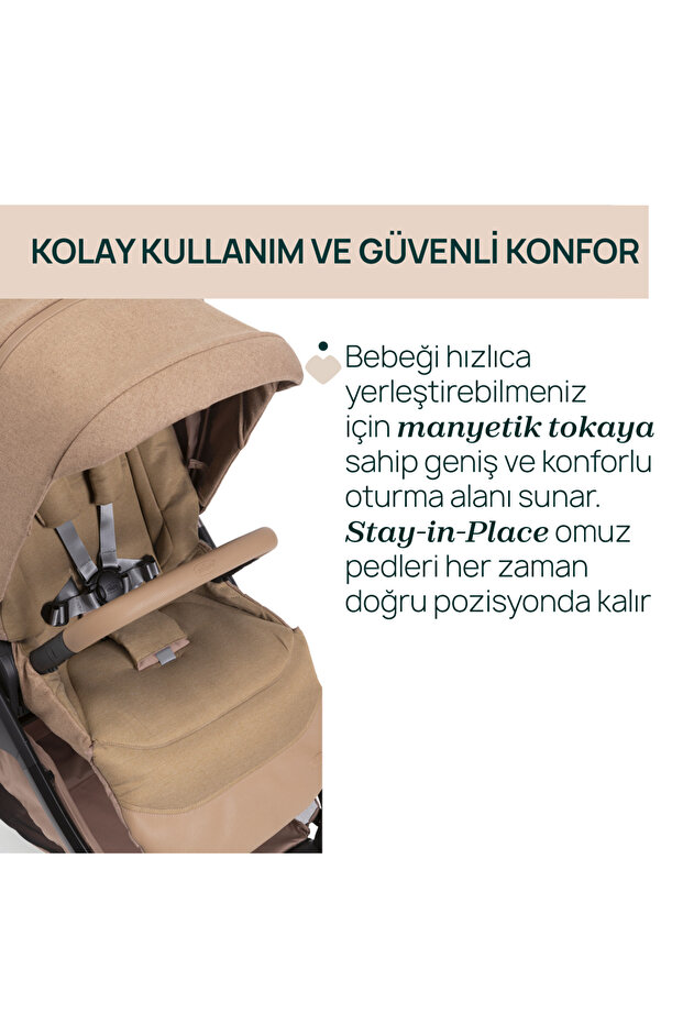 Chicco BELLAGIO BEBEK ARABASI 2.0 CARAMEL görsel 4