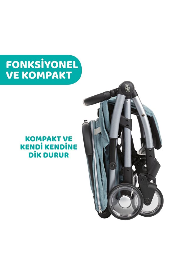 Chicco Goody Plus Bebek Arabası - Dusty Green görsel 4