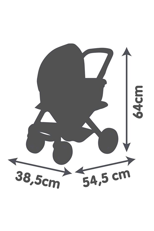 Smoby Maxi-Cosi&Quinny 3'ü 1 Arada Oyuncak Bebek Arabası - Bej 253122 görsel 4