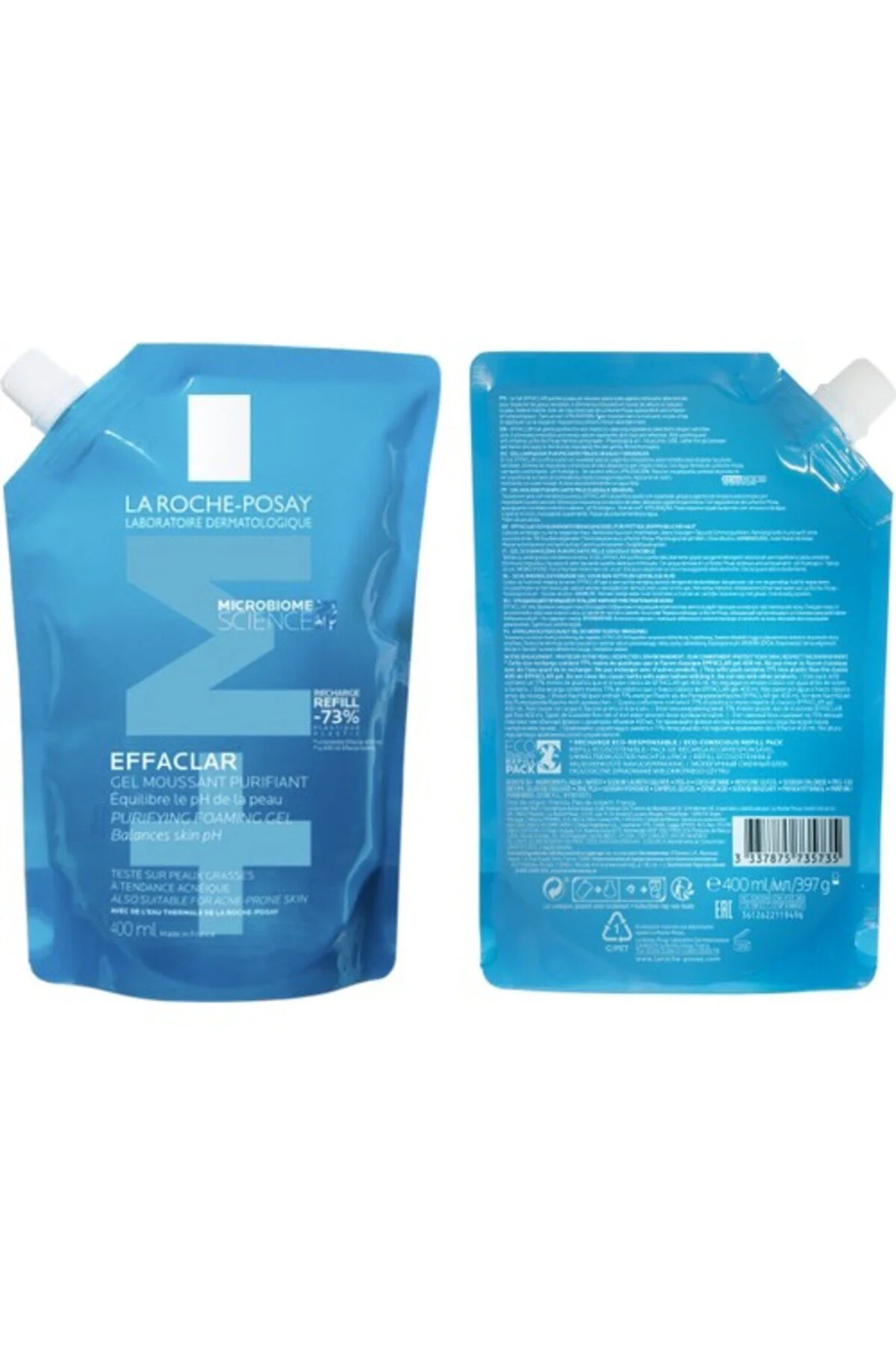 La Roche Posay Effaclar Yağlı Ciltler İçin Temizleme Jeli 400 Ml - Refill
