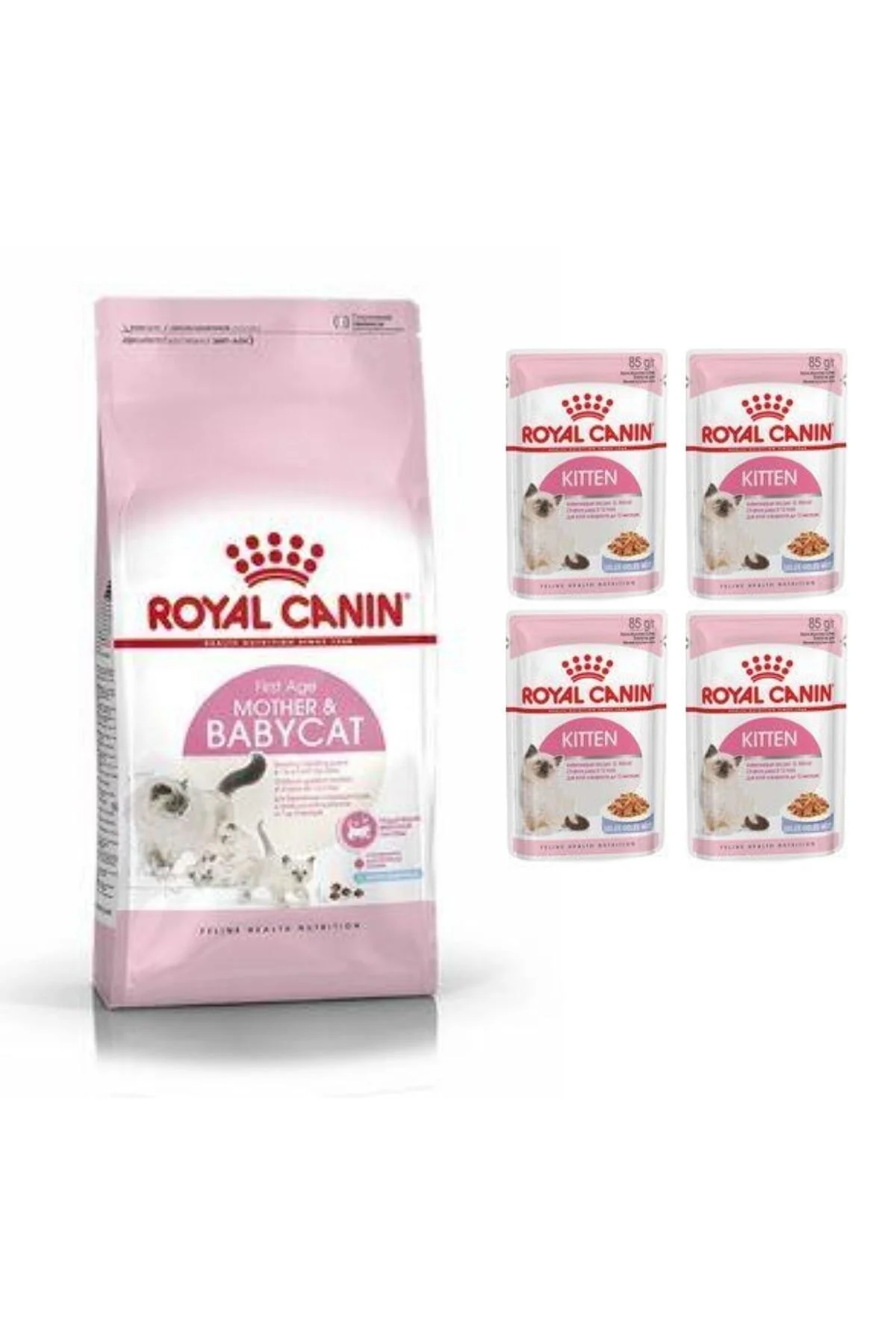 Royal Canin Mother & Babycat (anne & Yavru Kedi Maması) 2 Kg. + 4 Adet (kitten) Yaş Mama