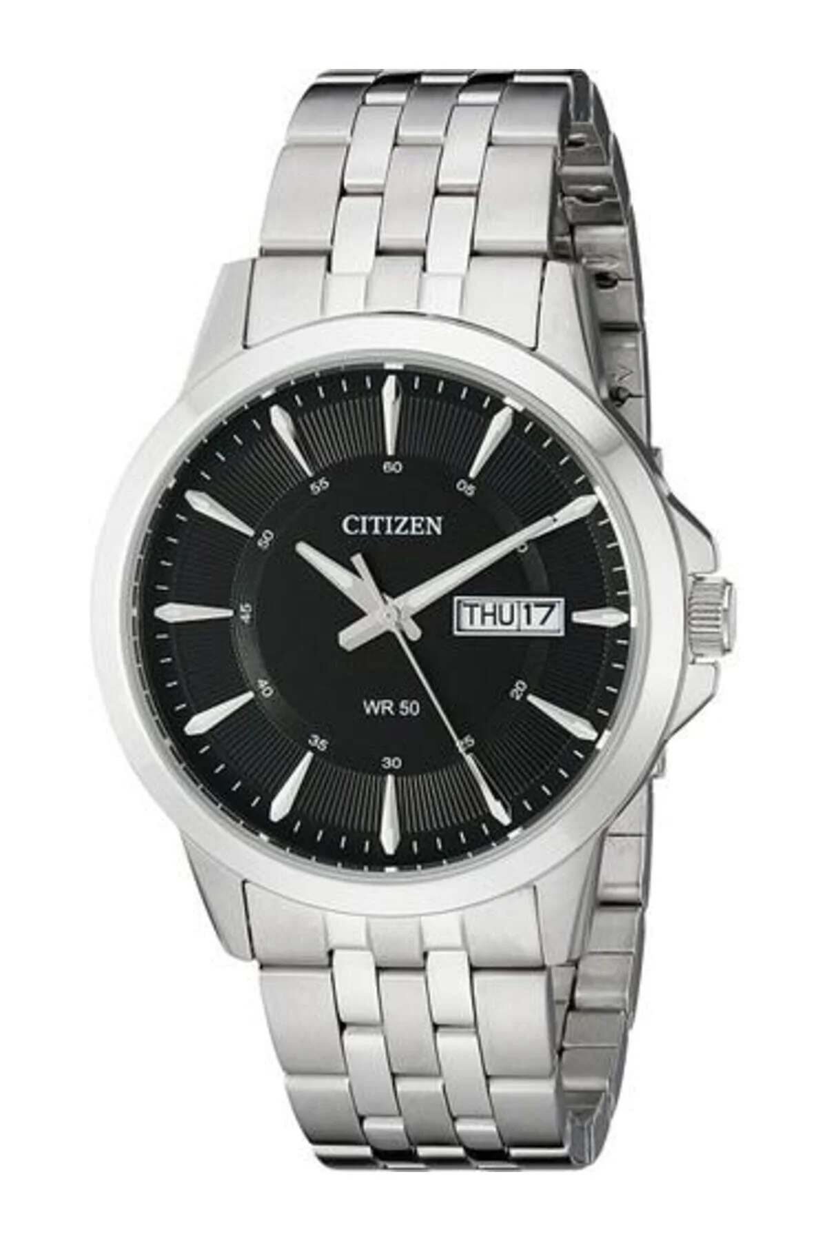 Citizen CİTİZEN BF2011-51E SİYAH KADRAN GNLÜ TAKVİMLE QUARTZ ÇELİK ERKEK KOL SAATİ