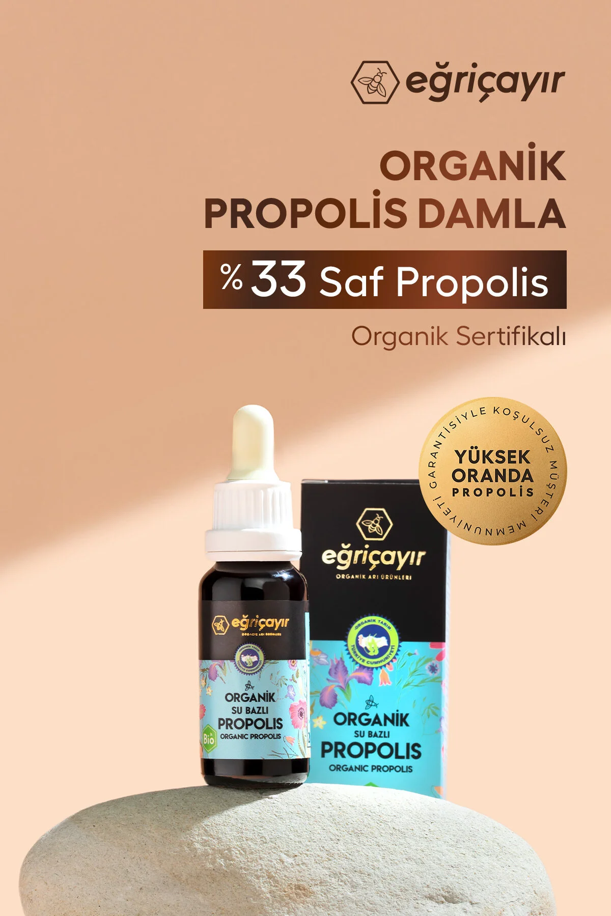 Eğriçayır Organik Propolis Damla Su Bazlı 20 ml